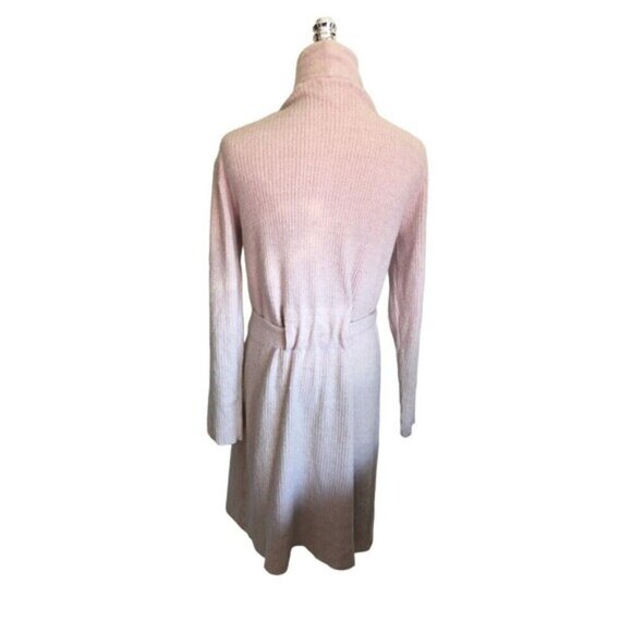 Barefoot Dreams Cozy Chic Lite Cardigan Women's Size S/M Pale Pink Belted - Picture 6 of 9